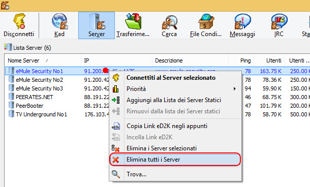 come-connettere-eMule-server