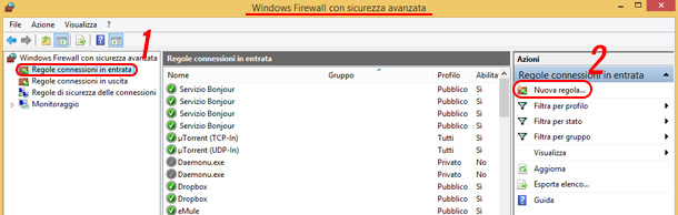 come-connettere-eMule-windows-firewall-aggiungi-regola