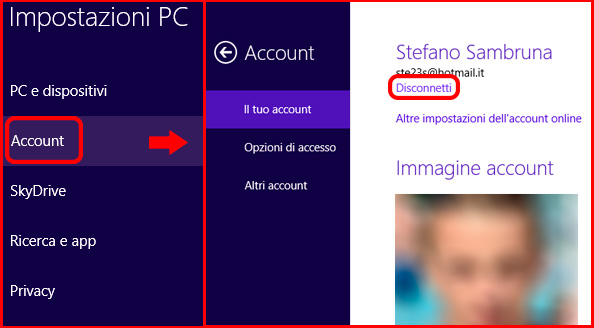 come-disattivare-account-microsoft-windows-8-impostazioni