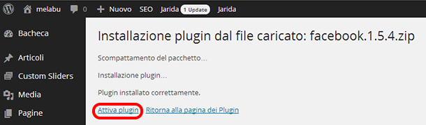 plugin-wordpress-installare