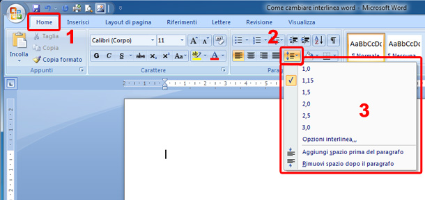 come-cambiare-interlinea-word