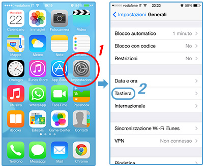 impostare-abbreviazioni-iphone