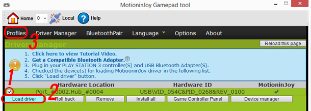 installare-driver-motioninjoy