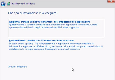 come-installare-windows-otto