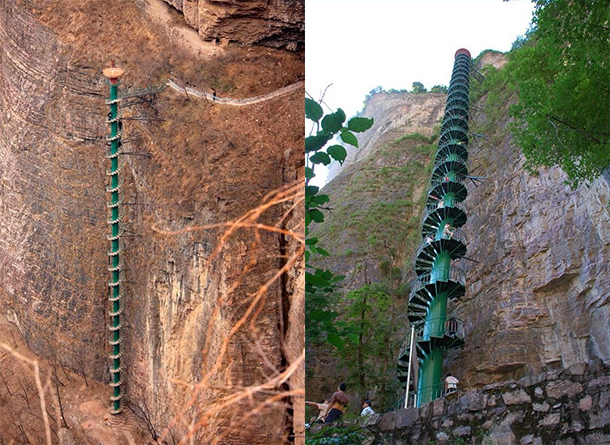 Le scalinate più ripide del mondo-Montagne-Taihang-Cina