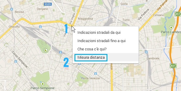 calcolare-distanza-google