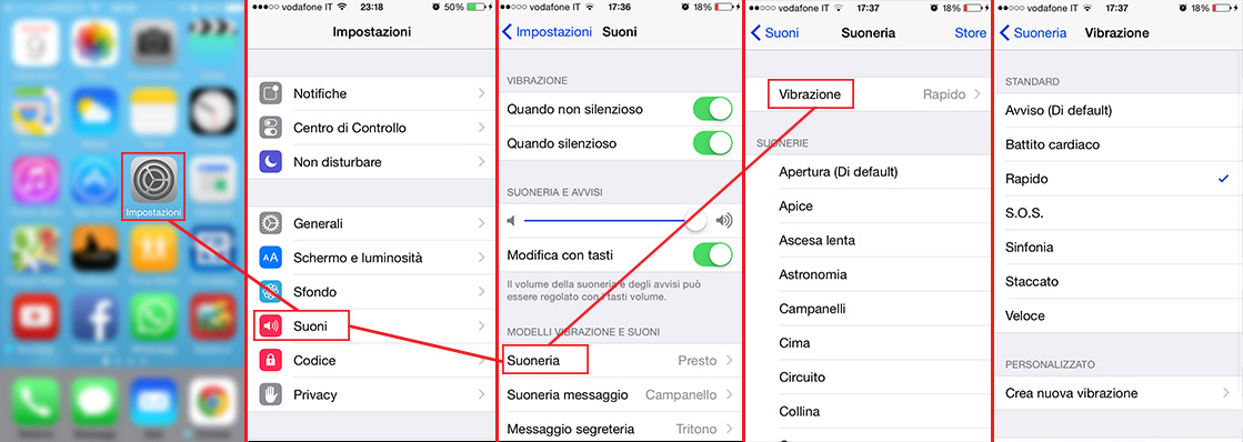 cambiare-la-vibrazione-dell'iphone