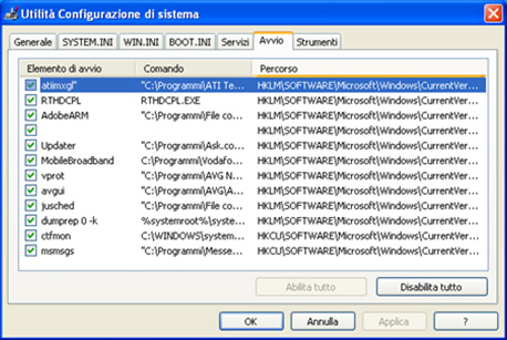 come-togliere-programmi-avvio-di-windows-xp