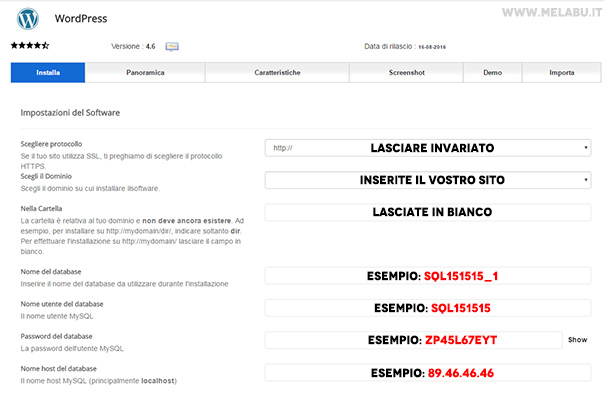 impostare-wordpress-aruba-automatico